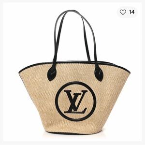 Louis Vuitton Black and Tan Tote Bag NIB